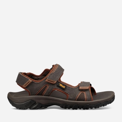 Teva Katavi 2 - Men's Teva Hiking Sandals - Black Olive | India (ABMW16873)